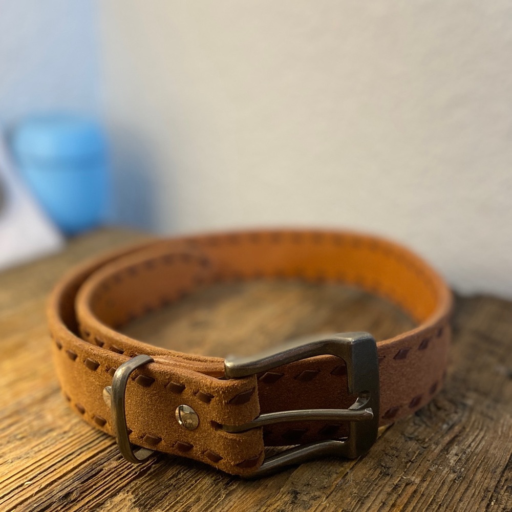 Handmade belt. With buckle.